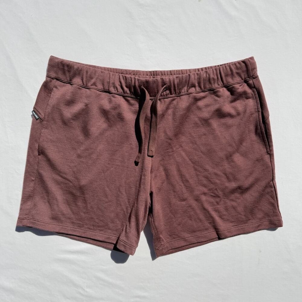 Icebreaker Wool Blend Athletic Lounge Shorts Men’s XL Brown Drawstring
